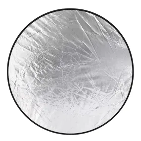 42.5In 5 In 1 Photography Round Light Reflector Collapsible Multi Disc Light Diffuser w/ Storage Bag Translucent Silver Gold White Black 5 Colors Refl- Electronics