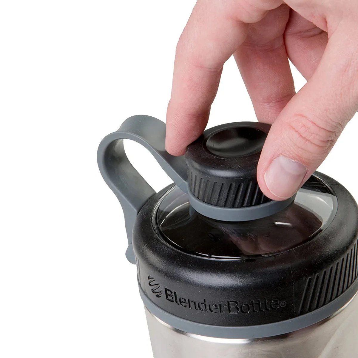 Blender Bottle Radian 26 oz. Stainless Steel Shaker Mixer Cup with Loop Top
