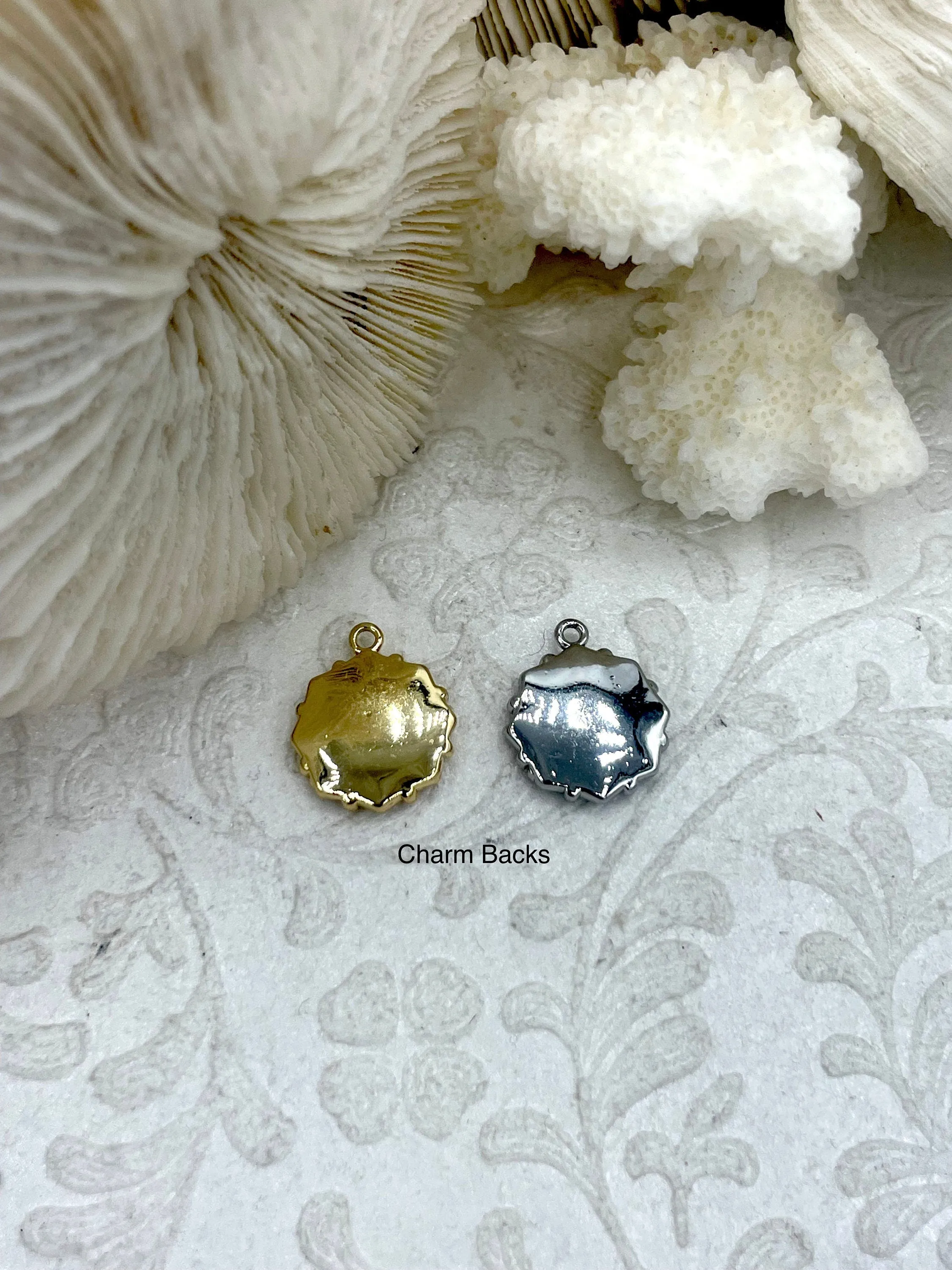 CZ Micro PAVE Gold or Silver Dragonfly Charms, Round Charm, gold or silver plated brass,  14.5mm round CZ charm, Cubic Zirconia, Fast Ship