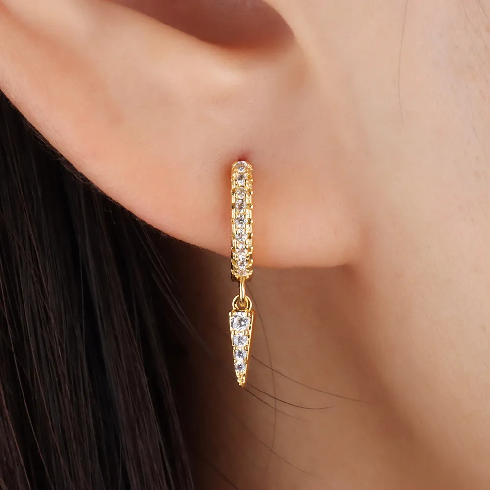 Drop Hoop Earring