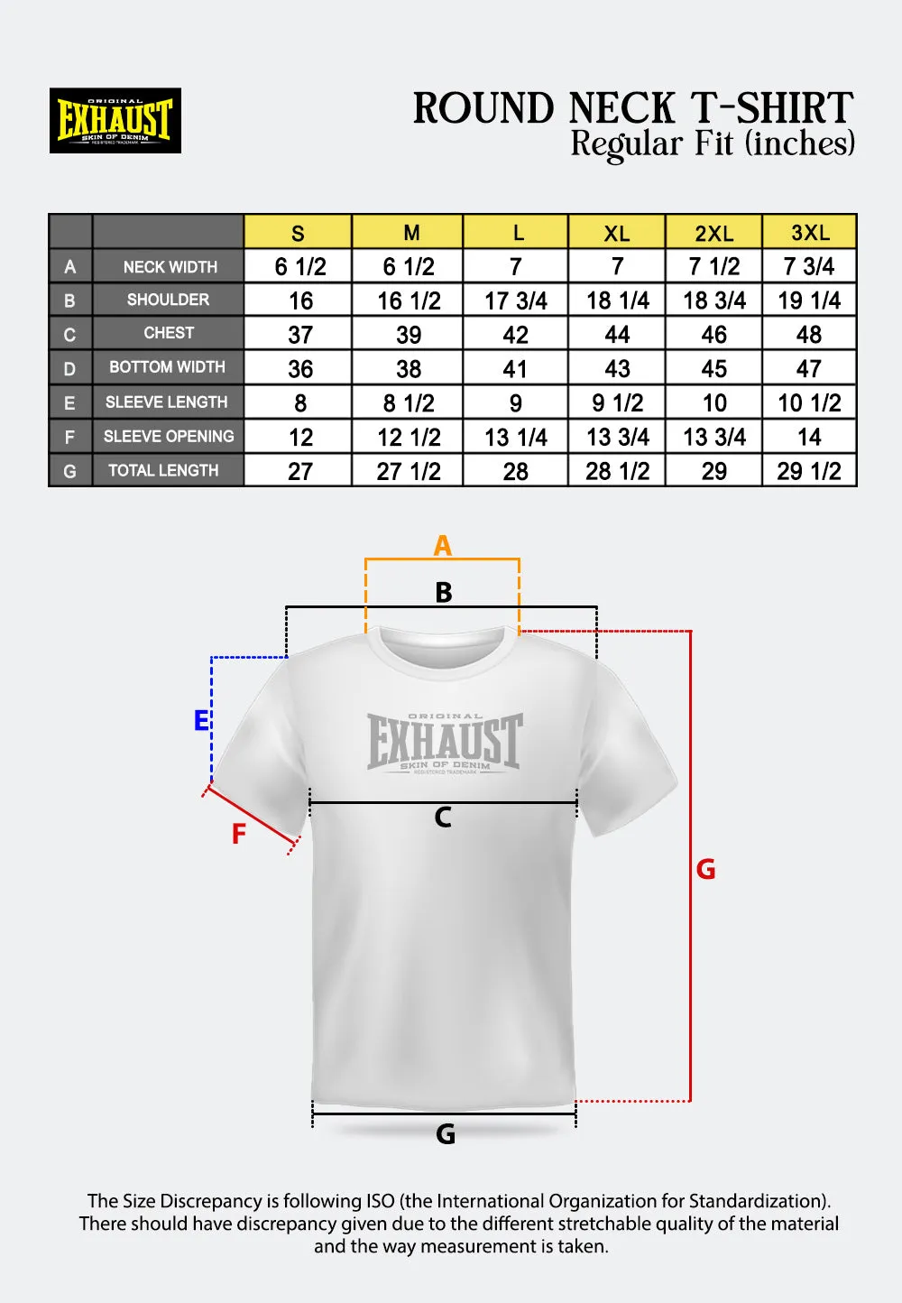 EXHAUST ROUND NECK T SHIRT [FREE CUT] 1672