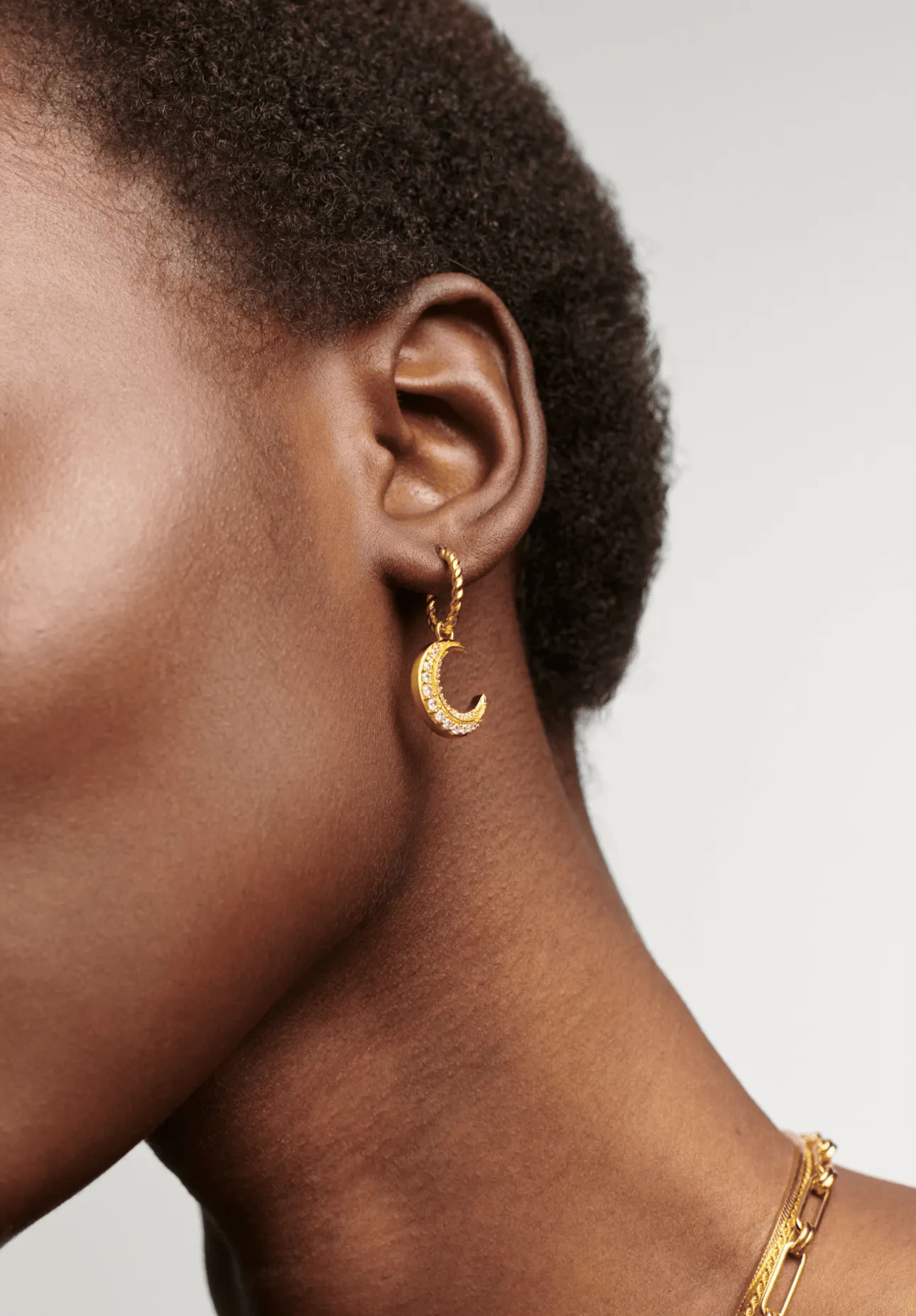 Harris Reed Moonlight Charm Hoop Earrings