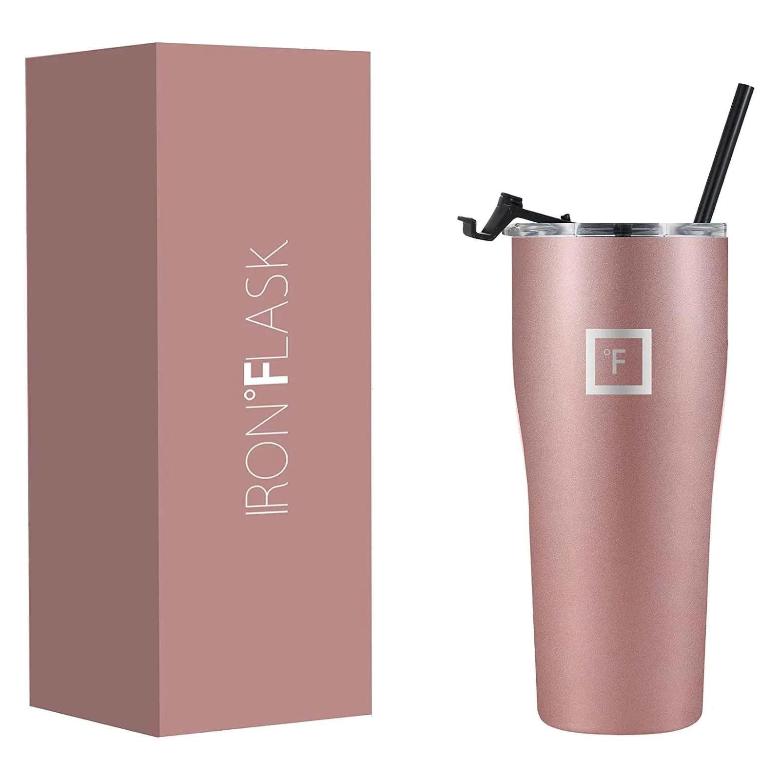 Iron Flask Rose Gold Insulated Rover Tumbler 24oz