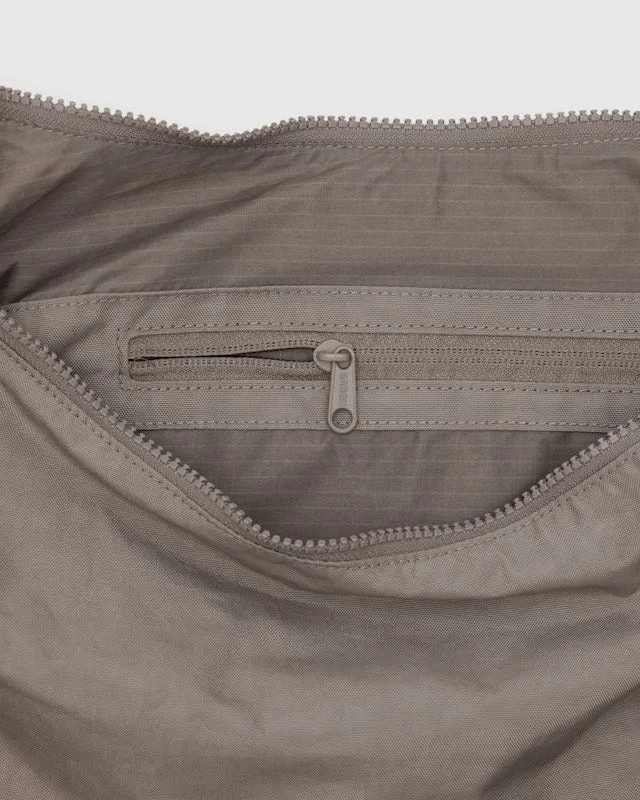 Large Nylon Crescent Bag - Dove (41" Strap)