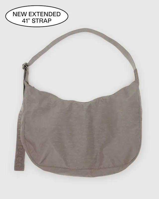 Large Nylon Crescent Bag - Dove (41" Strap)