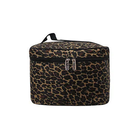 Leopard print NGIL Large Top Handle Cosmetic Case