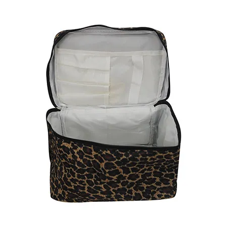 Leopard print NGIL Large Top Handle Cosmetic Case
