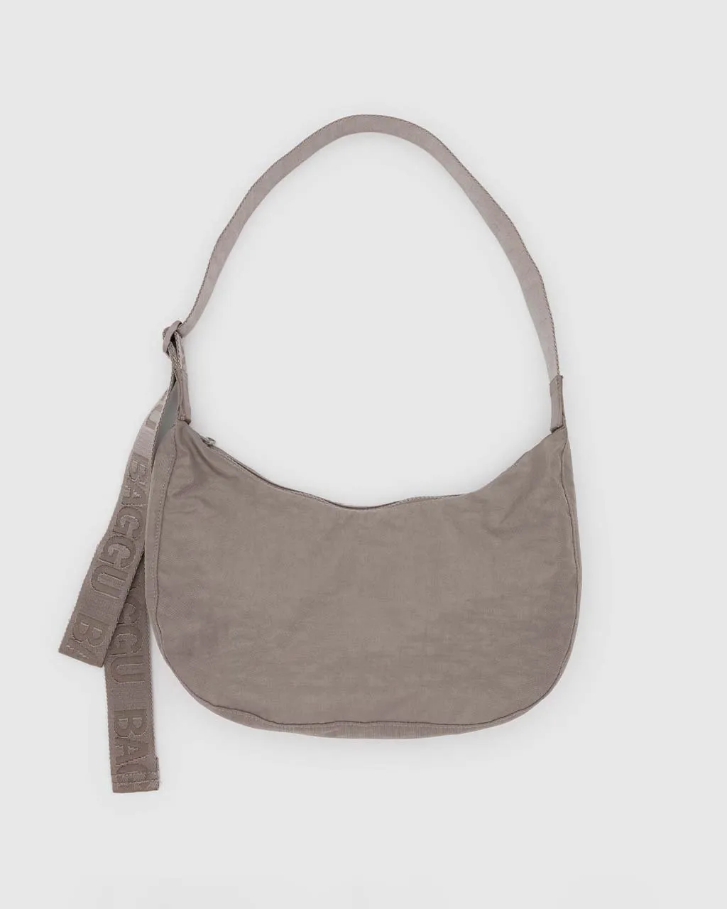 Medium Nylon Crescent Bag - Dove