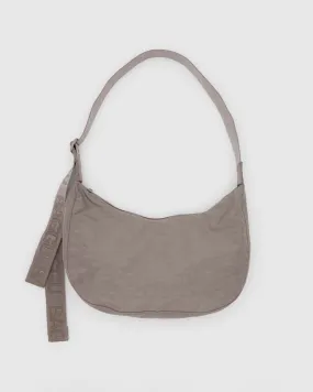 Medium Nylon Crescent Bag - Dove