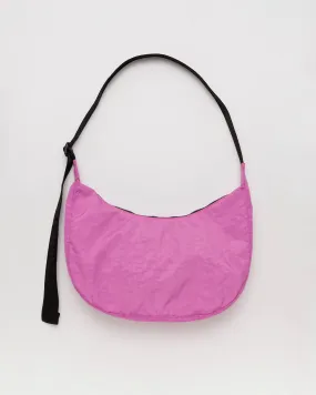 Medium Nylon Crescent Bag - Extra Pink