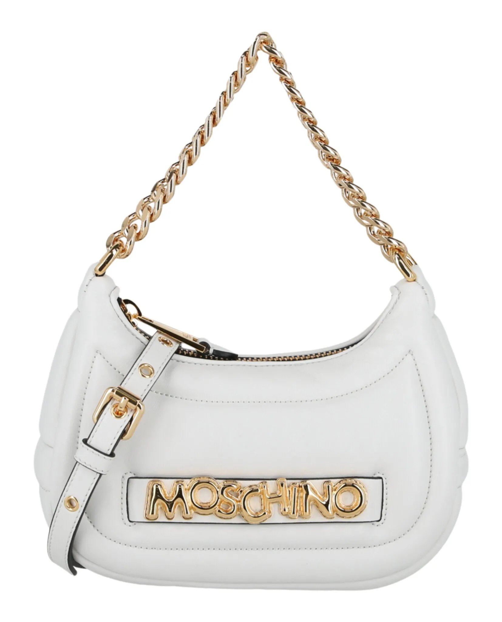Moschino Balloon Lettering Crescent Bag