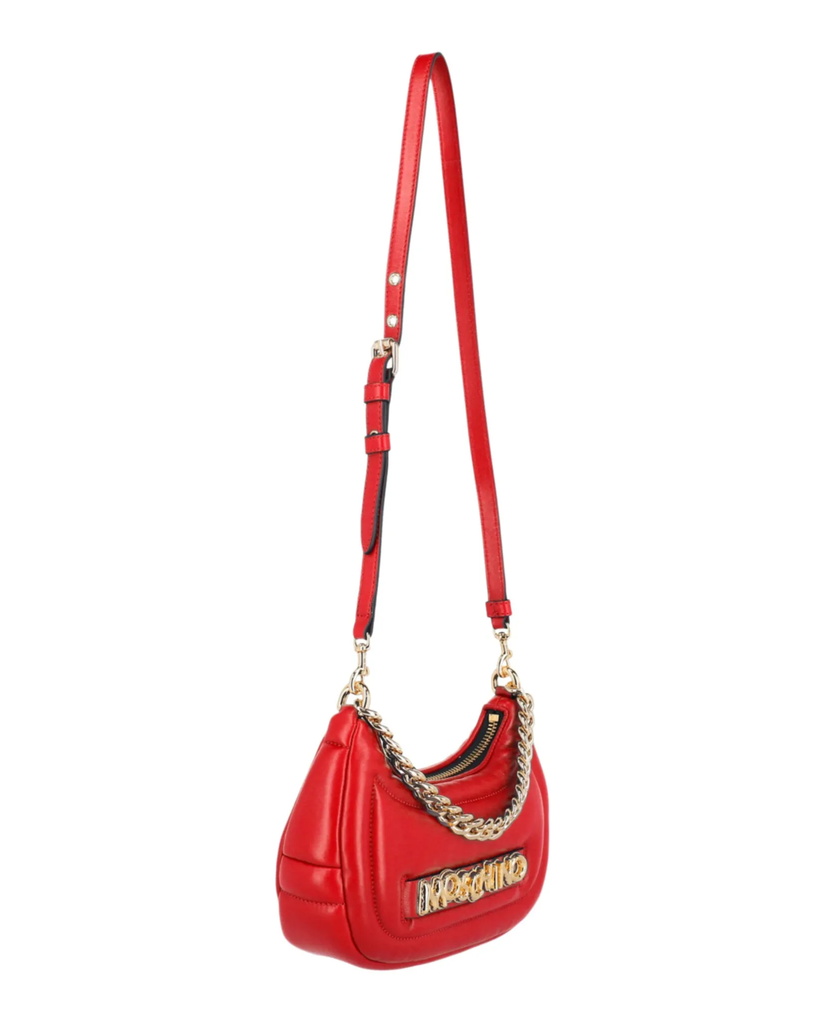 Moschino Balloon Lettering Crescent Bag