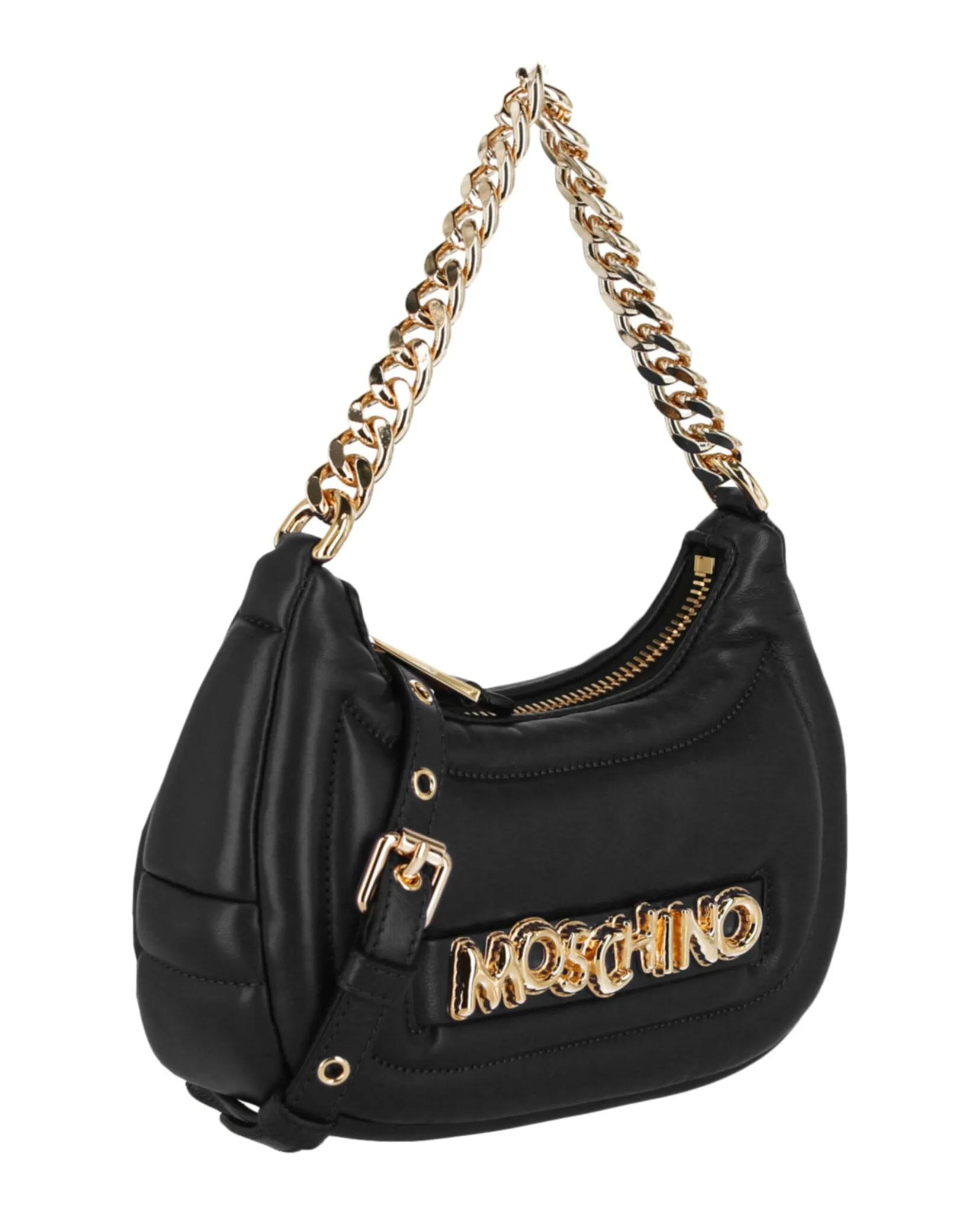 Moschino Balloon Lettering Crescent Bag