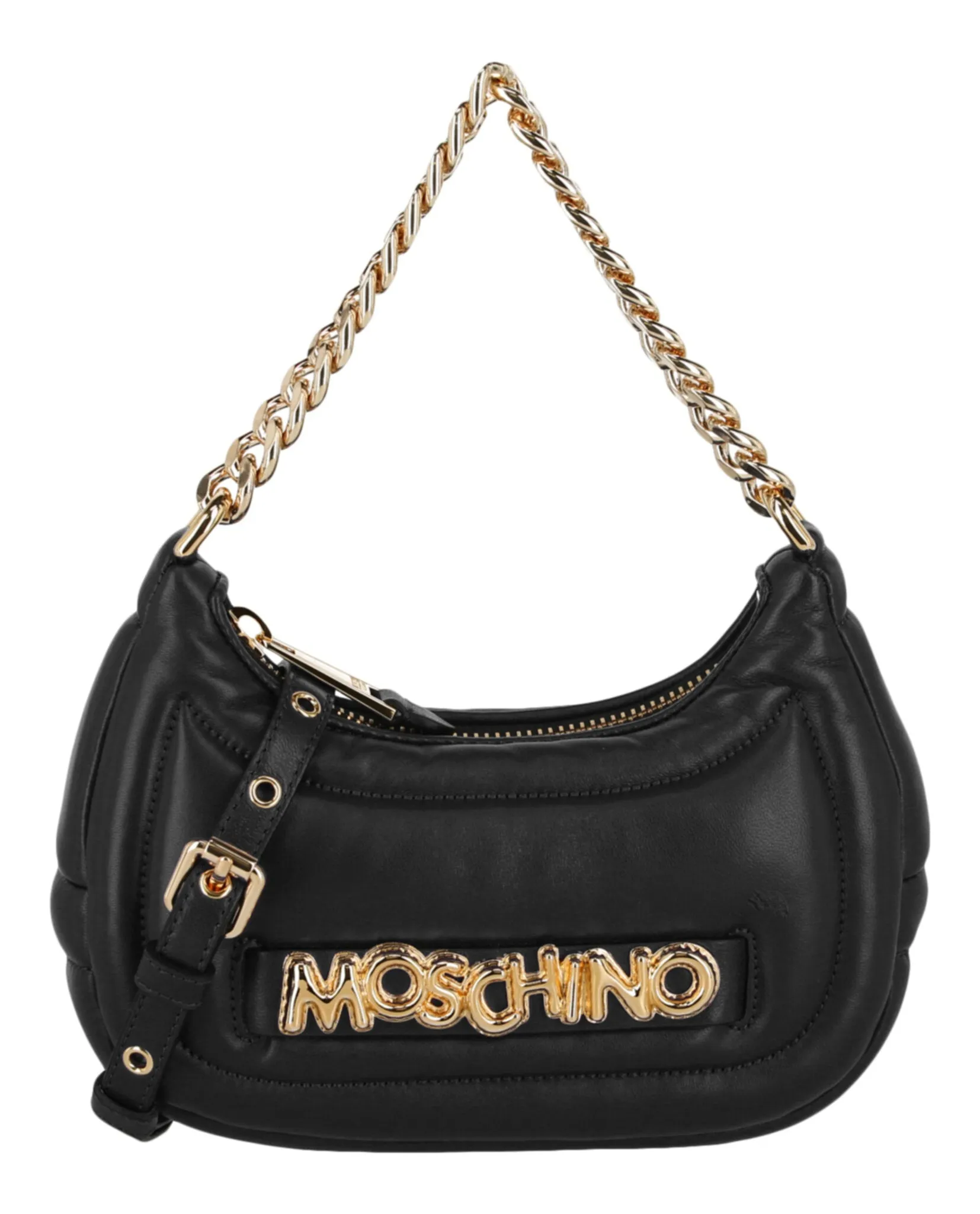 Moschino Balloon Lettering Crescent Bag