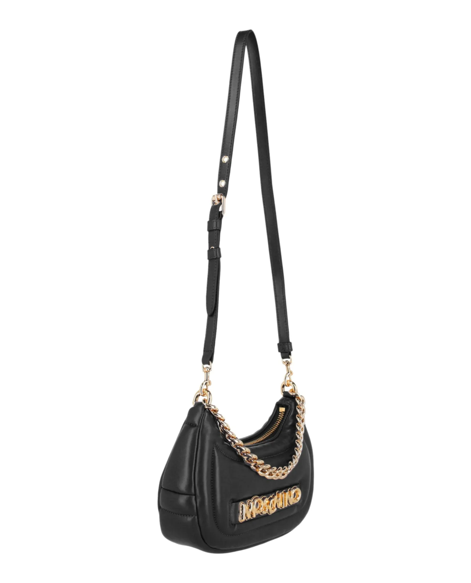 Moschino Balloon Lettering Crescent Bag