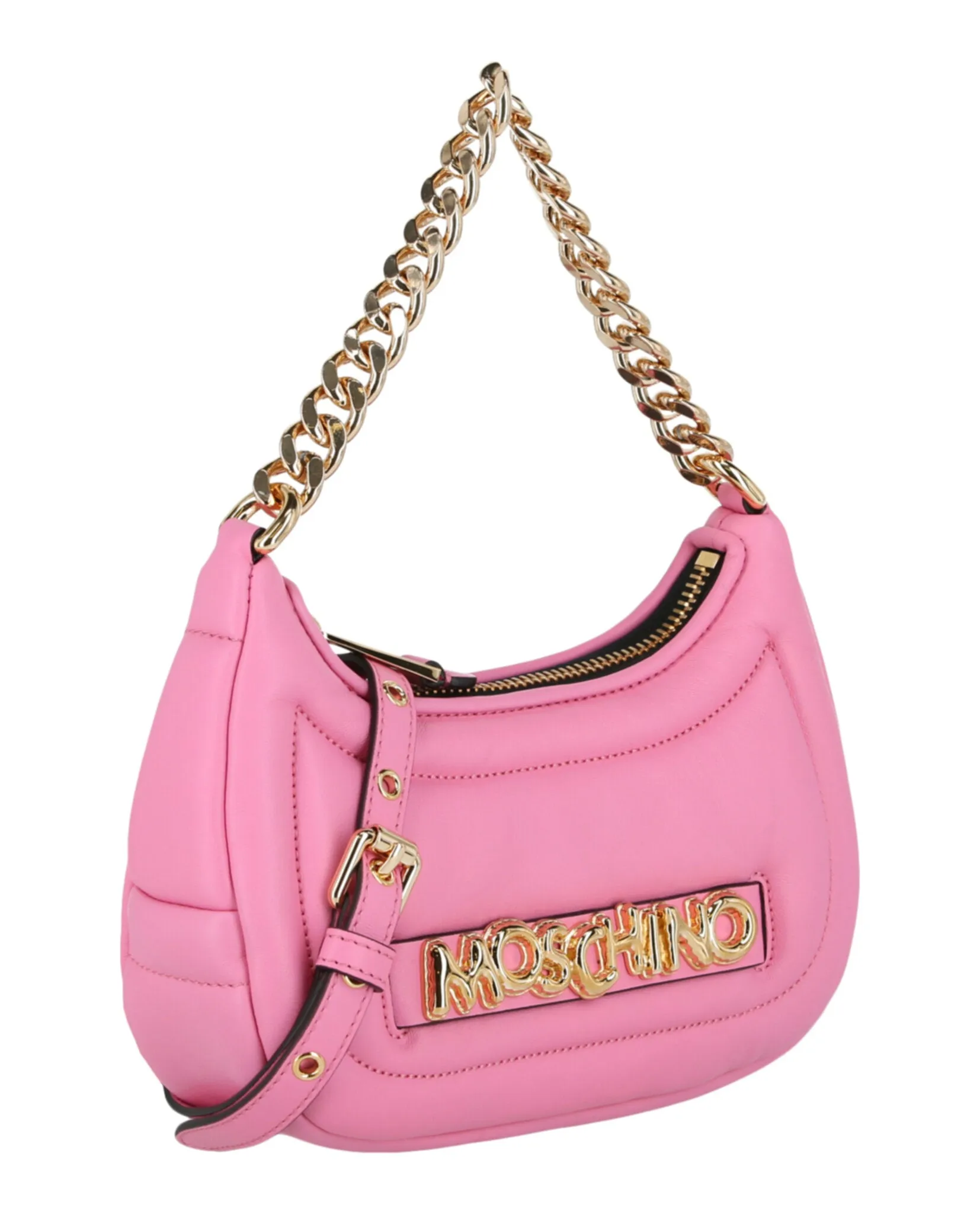 Moschino Balloon Lettering Crescent Bag