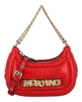 Moschino Balloon Lettering Crescent Bag