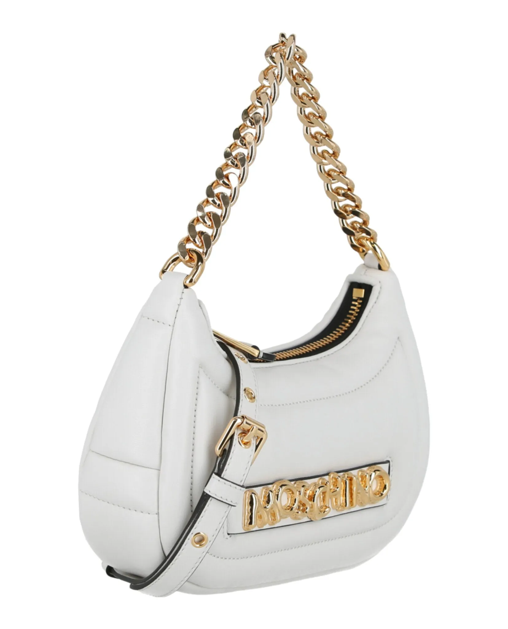 Moschino Balloon Lettering Crescent Bag