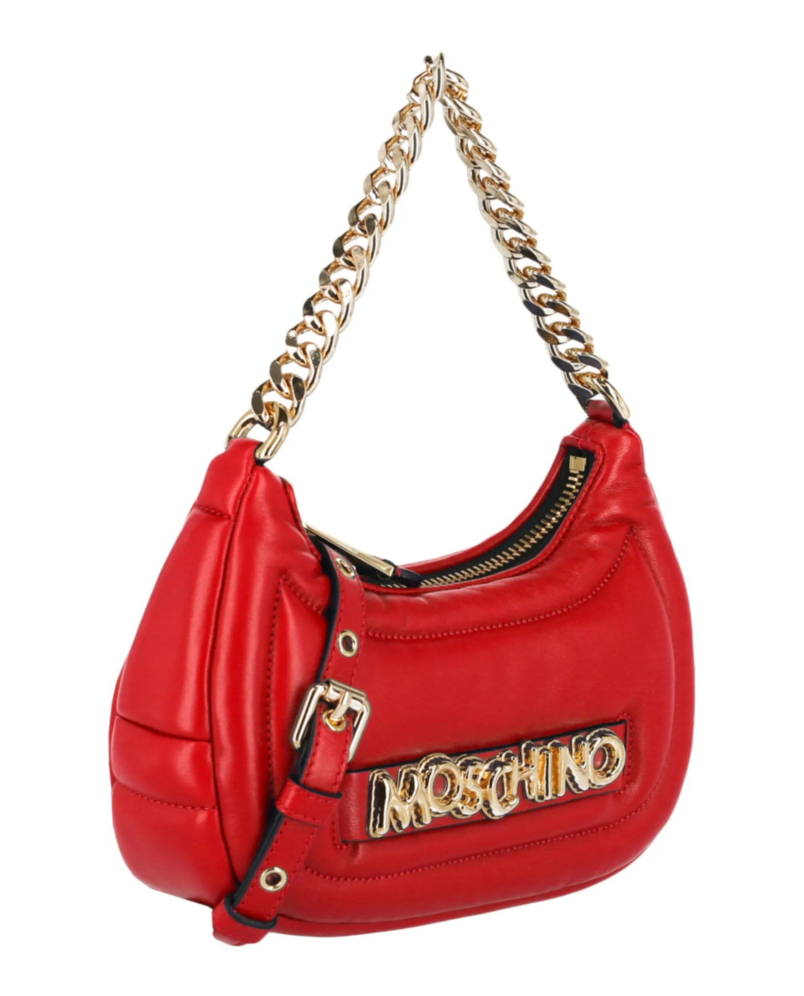 Moschino Balloon Lettering Crescent Bag