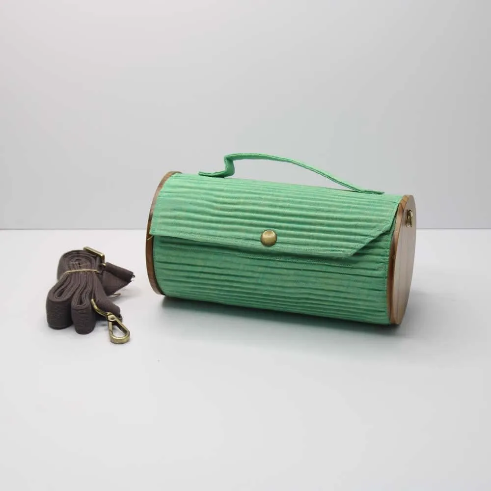Round Sling Bag/Clutch Single Sleeve - Solids