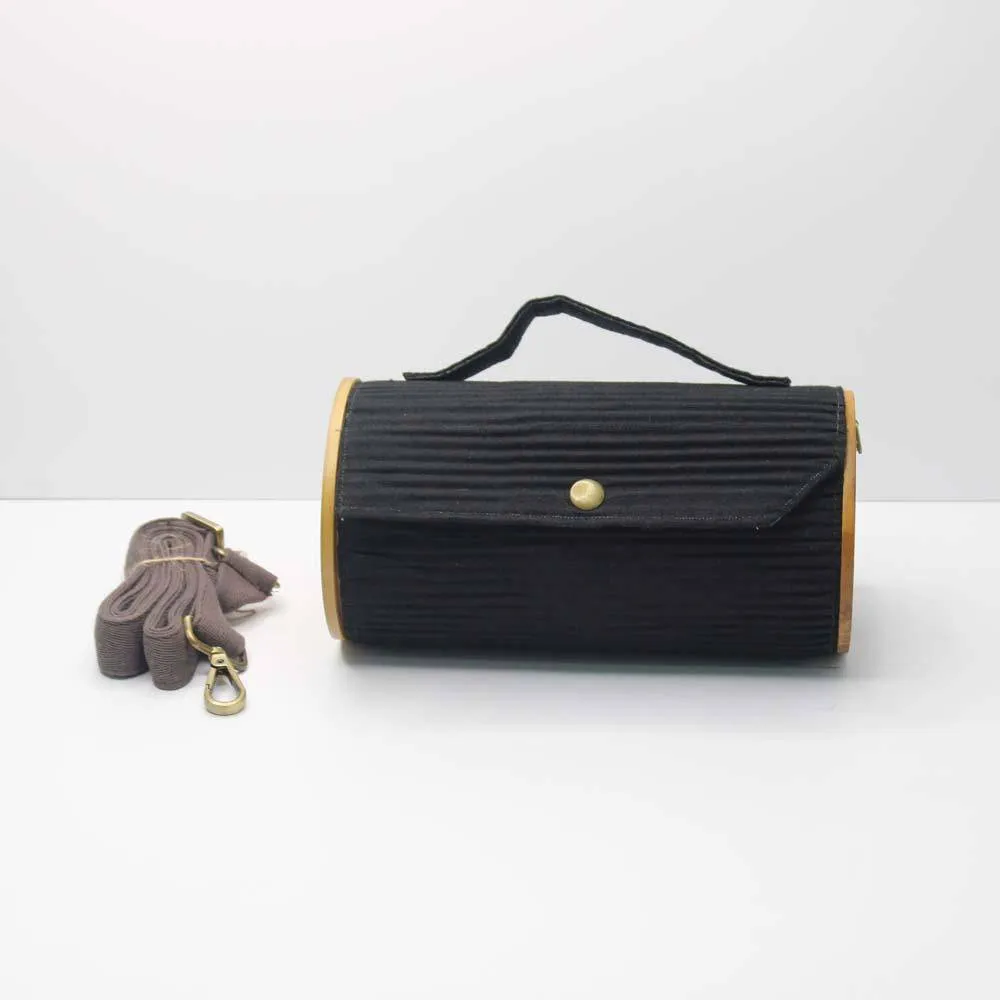 Round Sling Bag/Clutch Single Sleeve - Solids