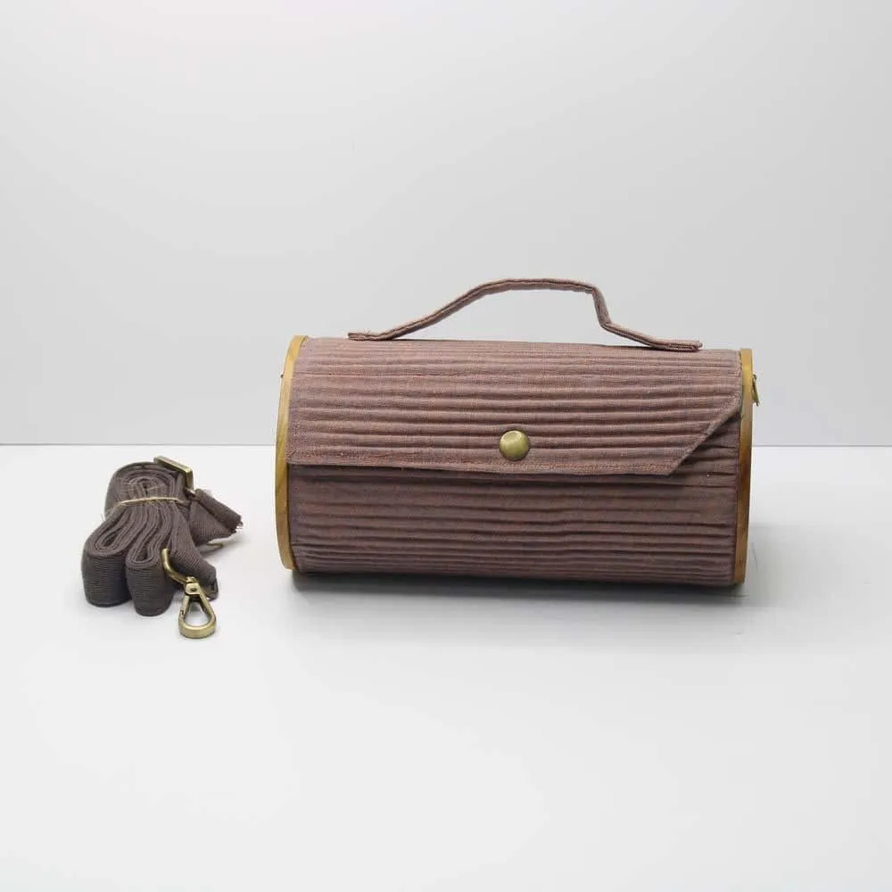 Round Sling Bag/Clutch Single Sleeve - Solids