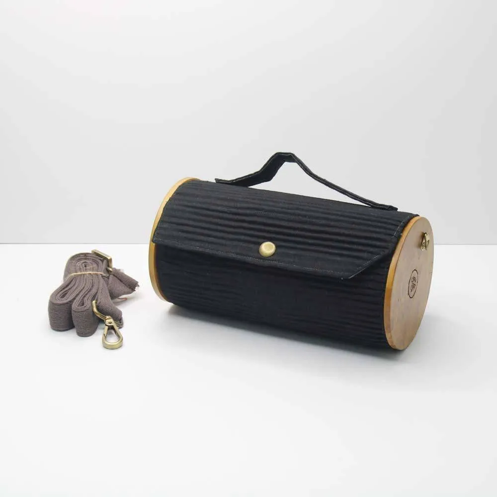 Round Sling Bag/Clutch Single Sleeve - Solids