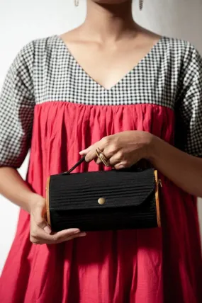 Round Sling Bag/Clutch Single Sleeve - Solids