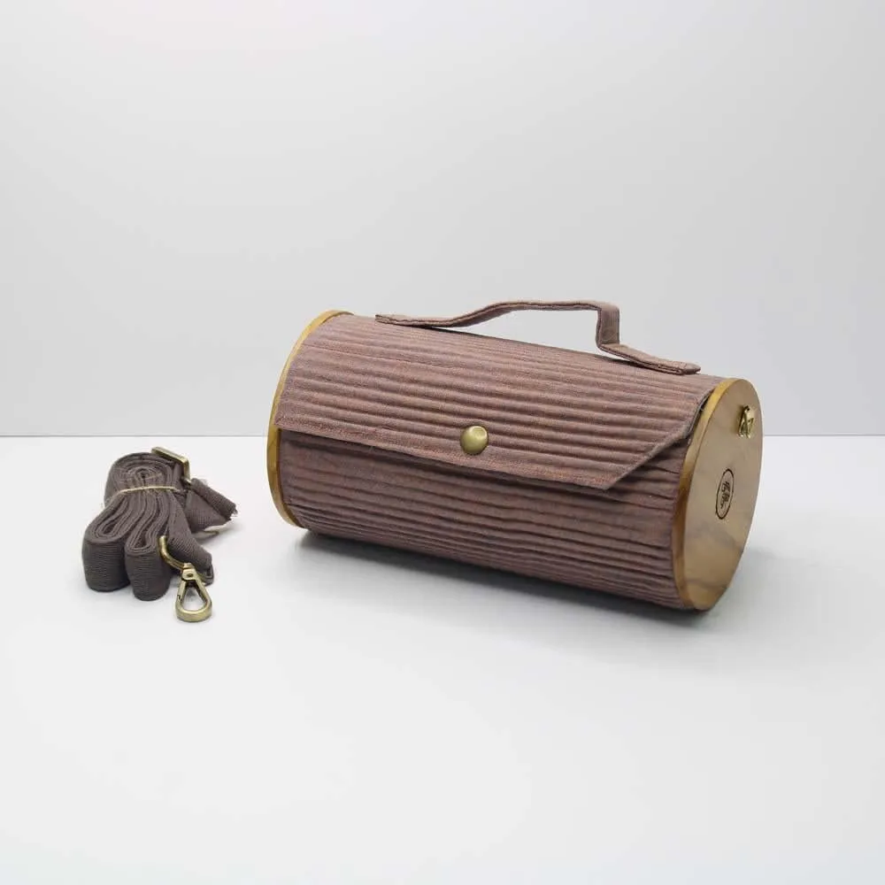 Round Sling Bag/Clutch Single Sleeve - Solids