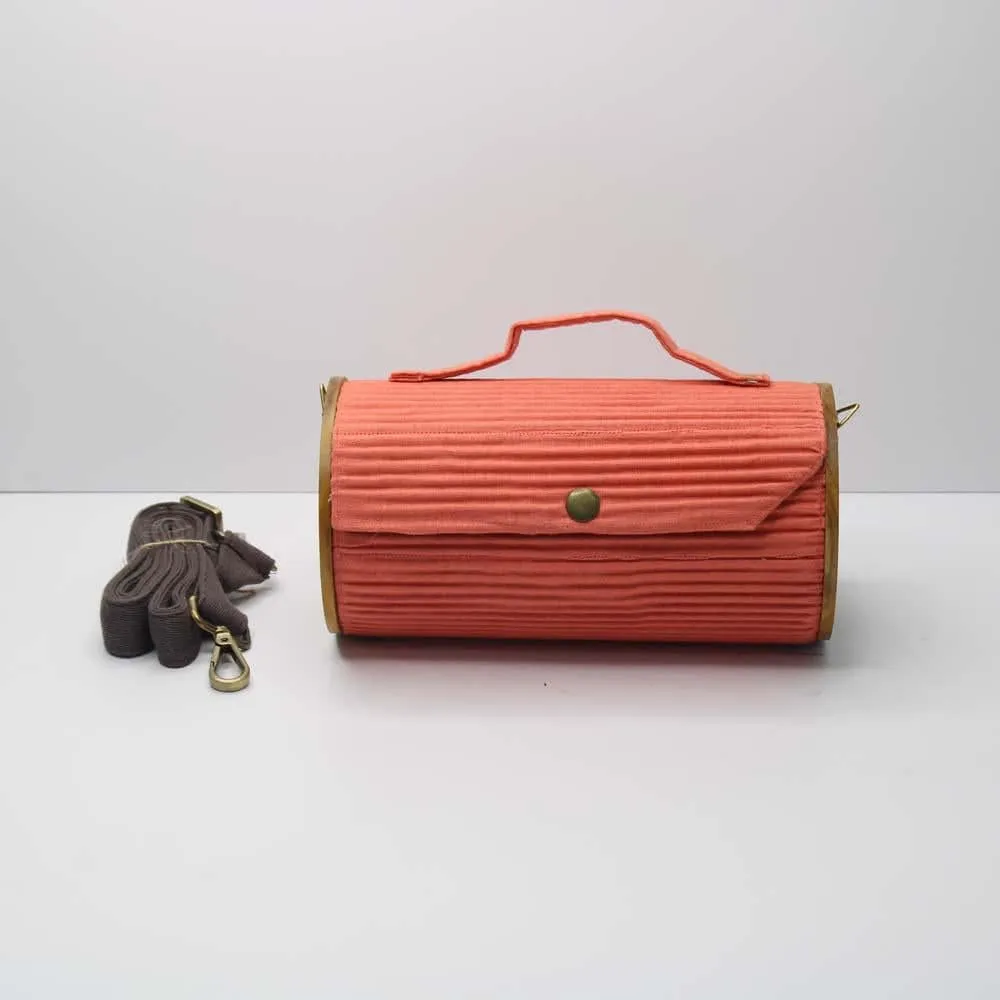 Round Sling Bag/Clutch Single Sleeve - Solids