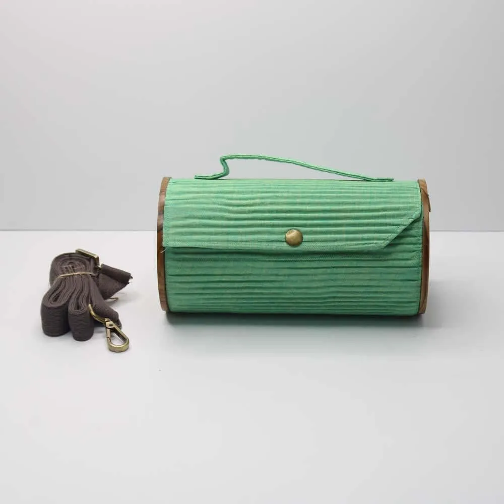 Round Sling Bag/Clutch Single Sleeve - Solids