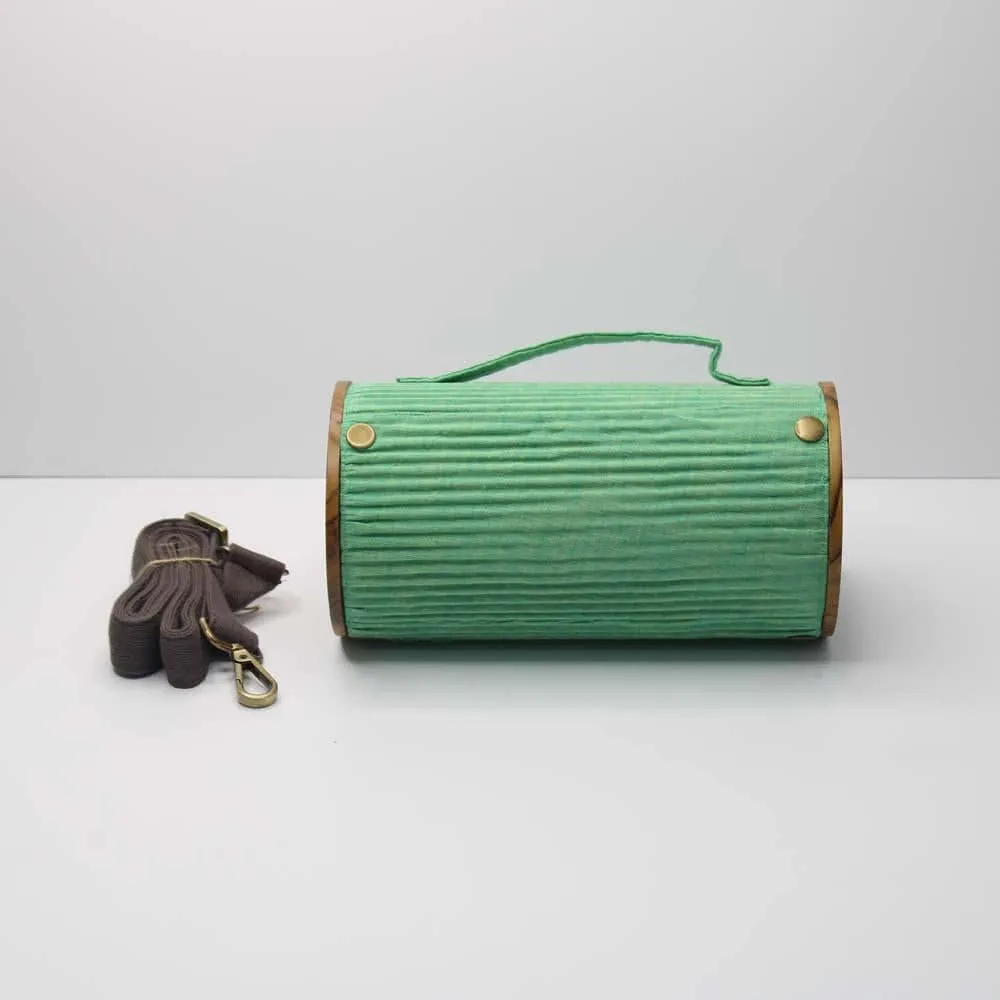 Round Sling Bag/Clutch Single Sleeve - Solids