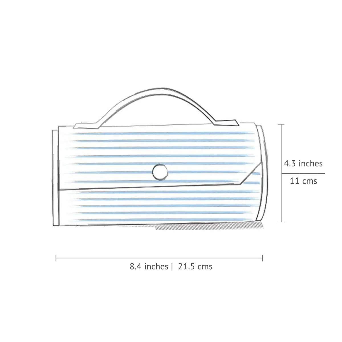 Round Sling Bag/Clutch Single Sleeve - Solids