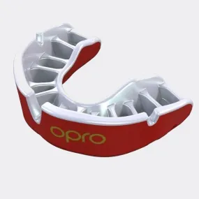 Self-Fit Gold Youth Mouthguard | Red/Pearl