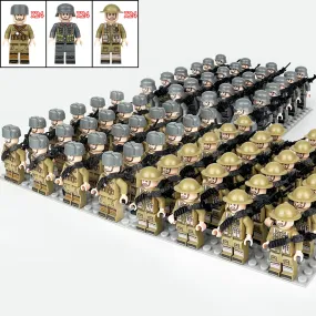 Square Array Doll B1 Package Weapon Small Particle Base Plate Assembling Minifigures Building Blocks Toy