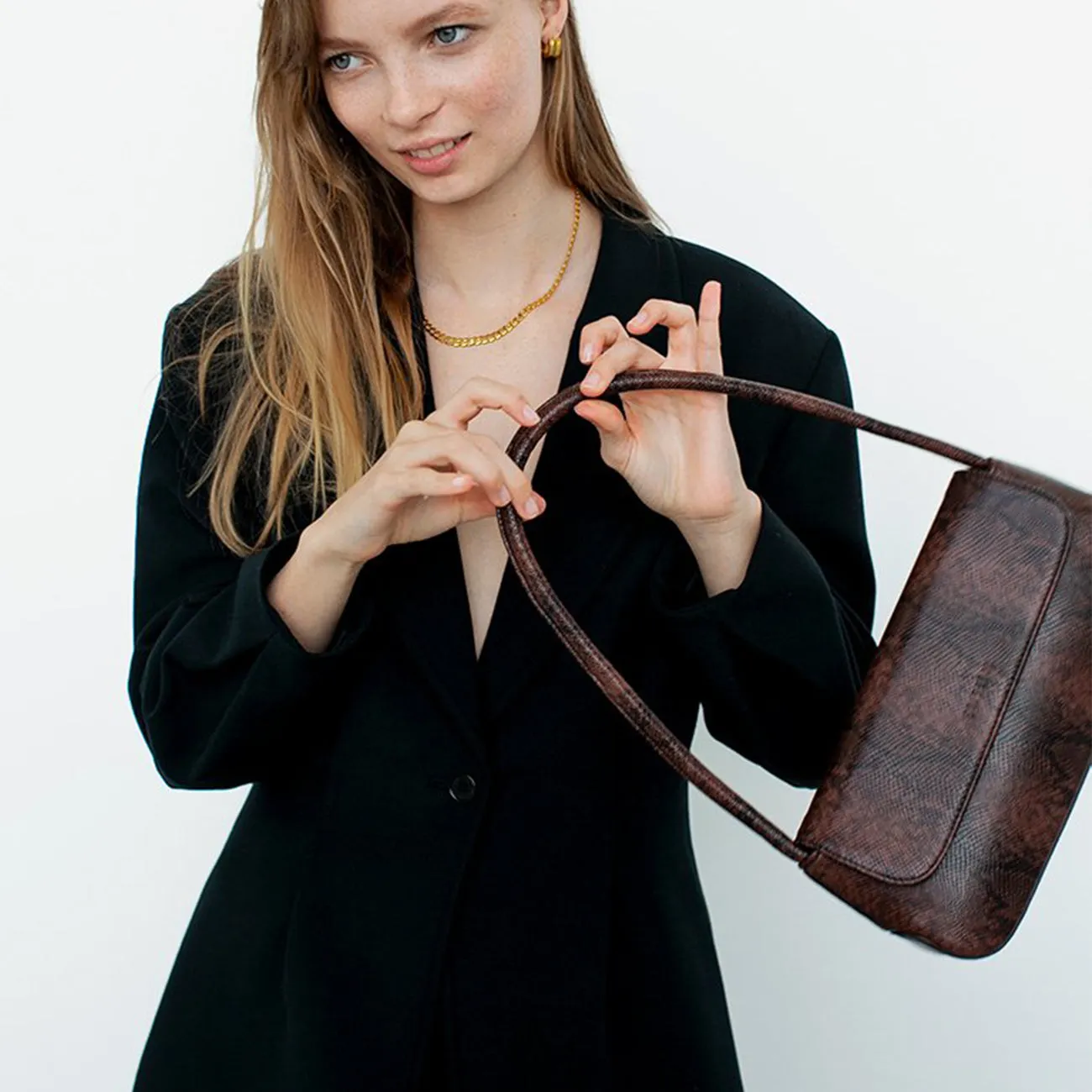 THE CAMILLE DARK BROWN SNAKE