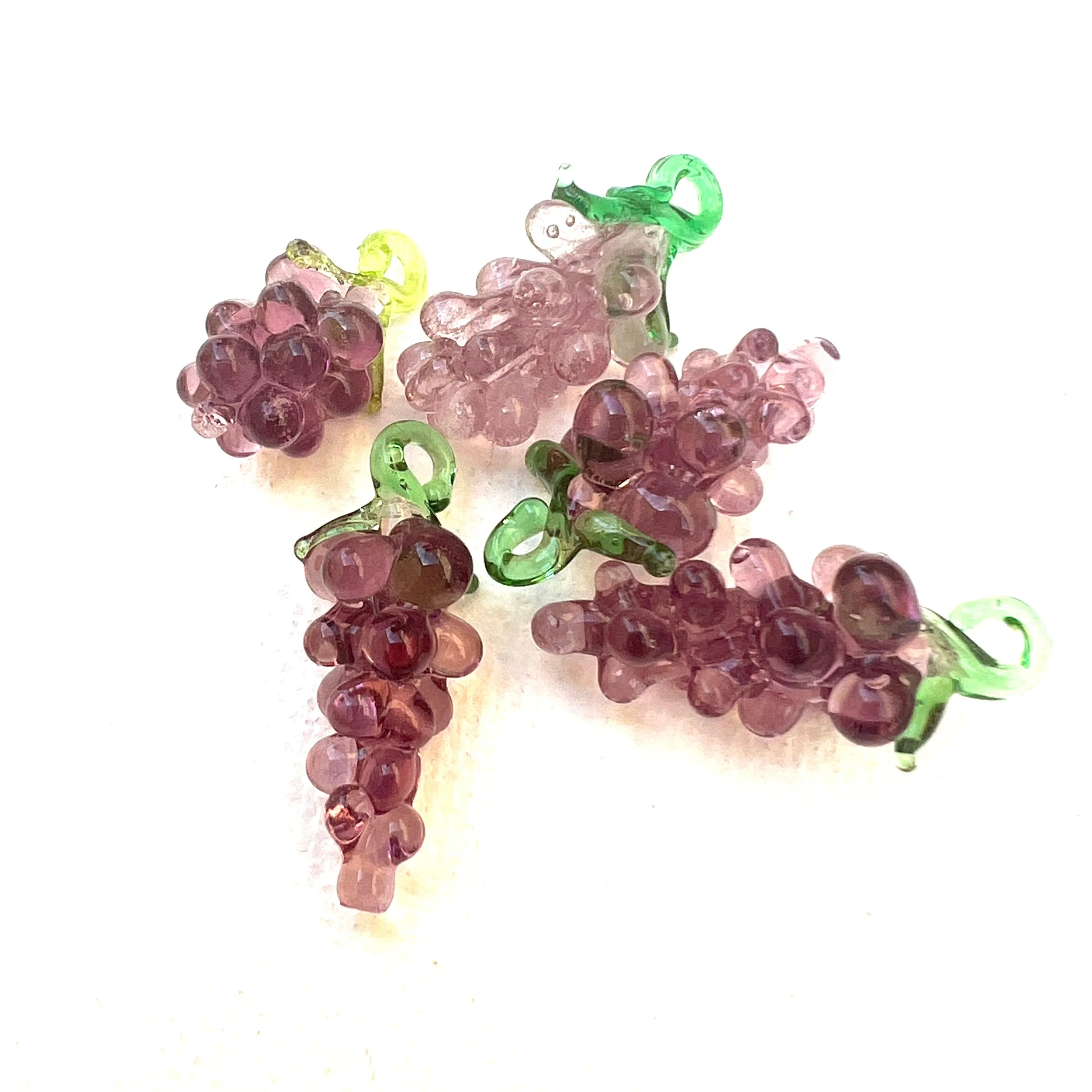 Vintage Glass Fruit and Veggie Charms