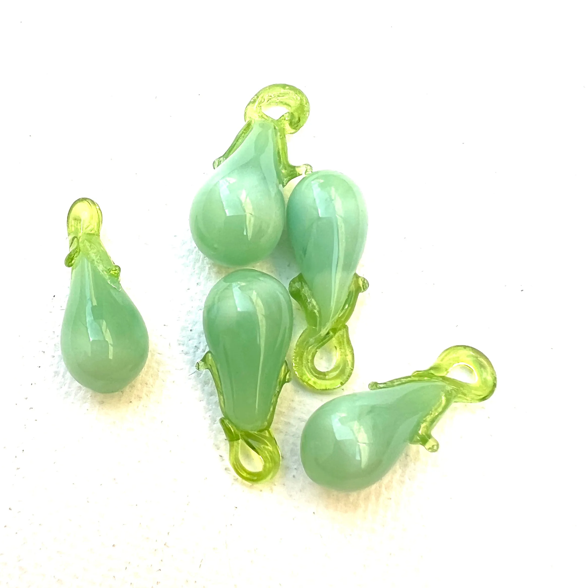 Vintage Glass Fruit and Veggie Charms