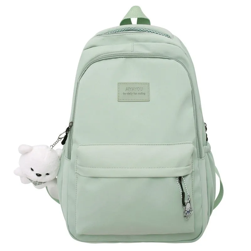 Wenkouban Girl High Capacity Travel Book Trendy Bag Lady Waterproof Kawaii College Backpack Women School Fashion Laptop Student Female Bag