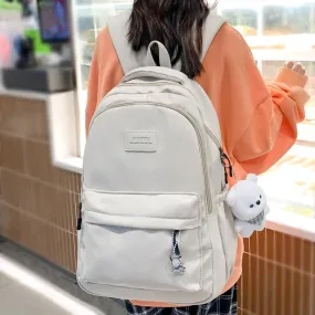 Wenkouban Girl High Capacity Travel Book Trendy Bag Lady Waterproof Kawaii College Backpack Women School Fashion Laptop Student Female Bag
