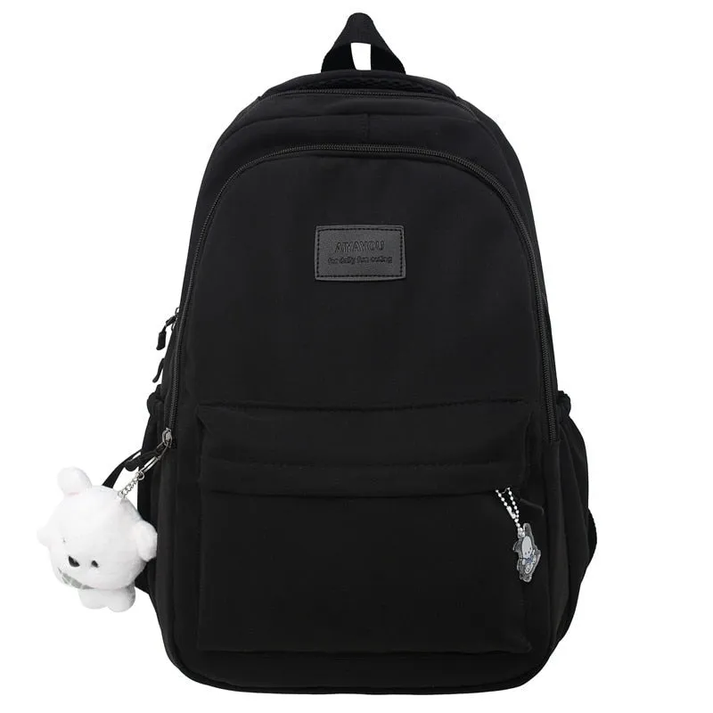 Wenkouban Girl High Capacity Travel Book Trendy Bag Lady Waterproof Kawaii College Backpack Women School Fashion Laptop Student Female Bag