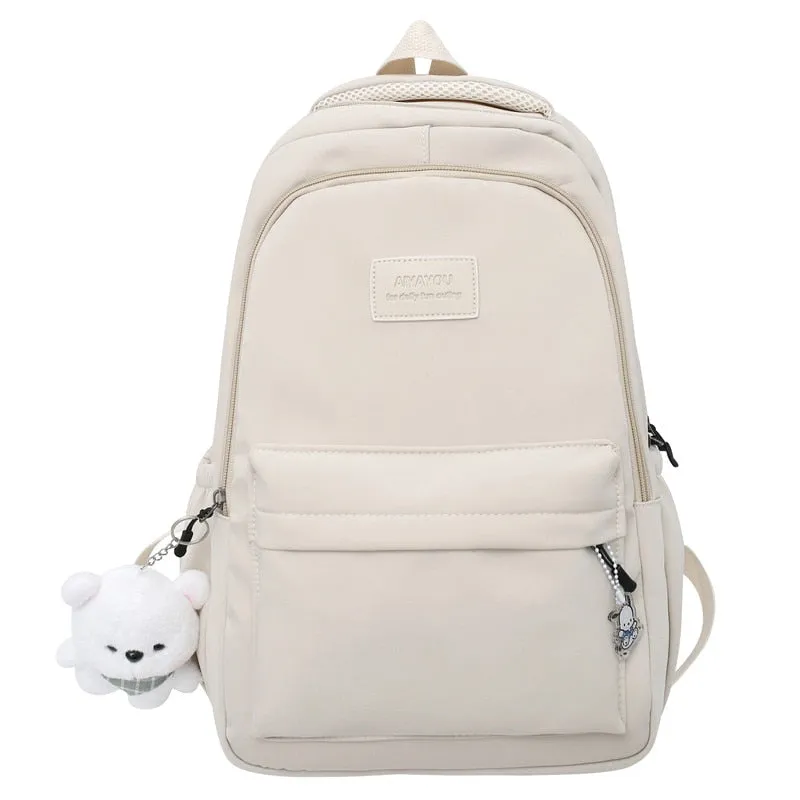 Wenkouban Girl High Capacity Travel Book Trendy Bag Lady Waterproof Kawaii College Backpack Women School Fashion Laptop Student Female Bag
